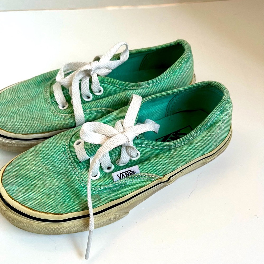 Vans green size 12 kids